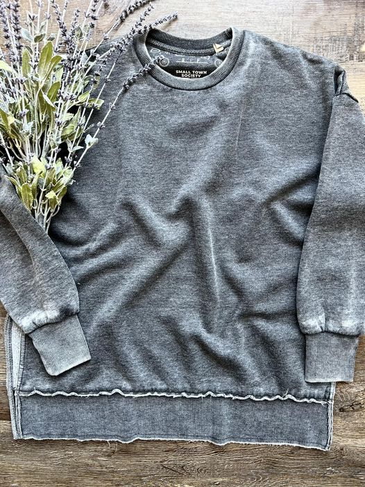 Bread and Butter Pullover-Grey