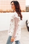 Moving in Mauve Animal Print Sweater