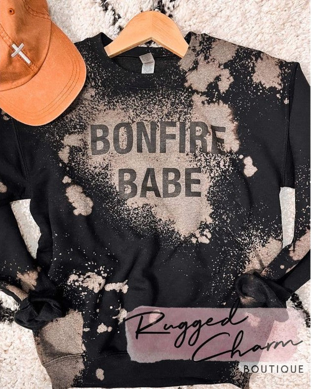 Bonfire Babe Bleached Pullover Preorder