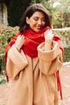 Love is in the Air Fringe Scarf in Red