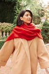 Love is in the Air Fringe Scarf in Red