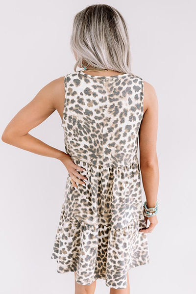 Tiered to Perfection Leopard Dress