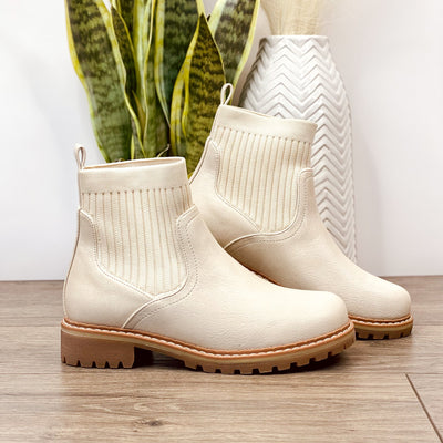 Corkys Cabin Fever Bootie in Cream