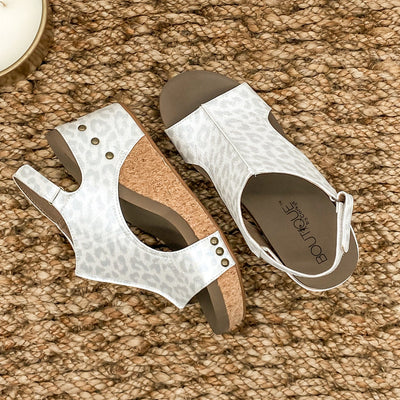 Corkys Carley Wedge in White Leopard