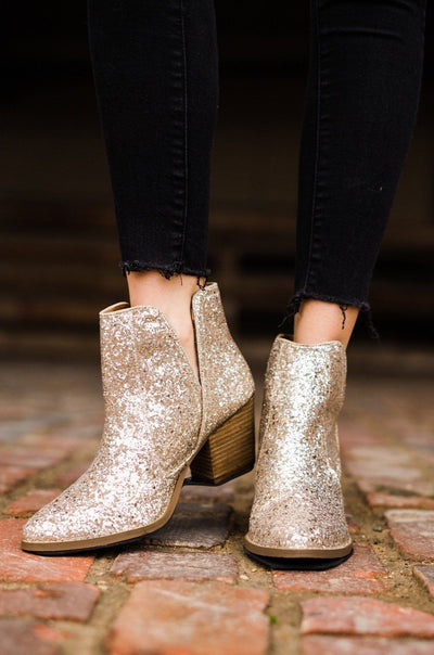 Not Rated Fiera Booties in Gold