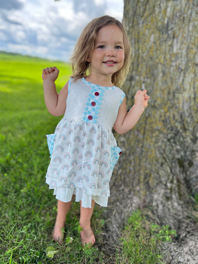 Confetti Rainbows Little Charmer Dress